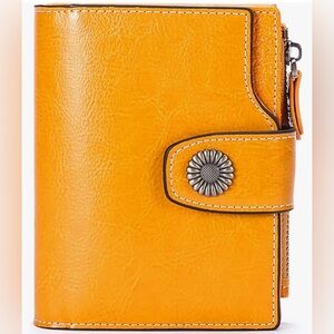 Orange Leather Wallet